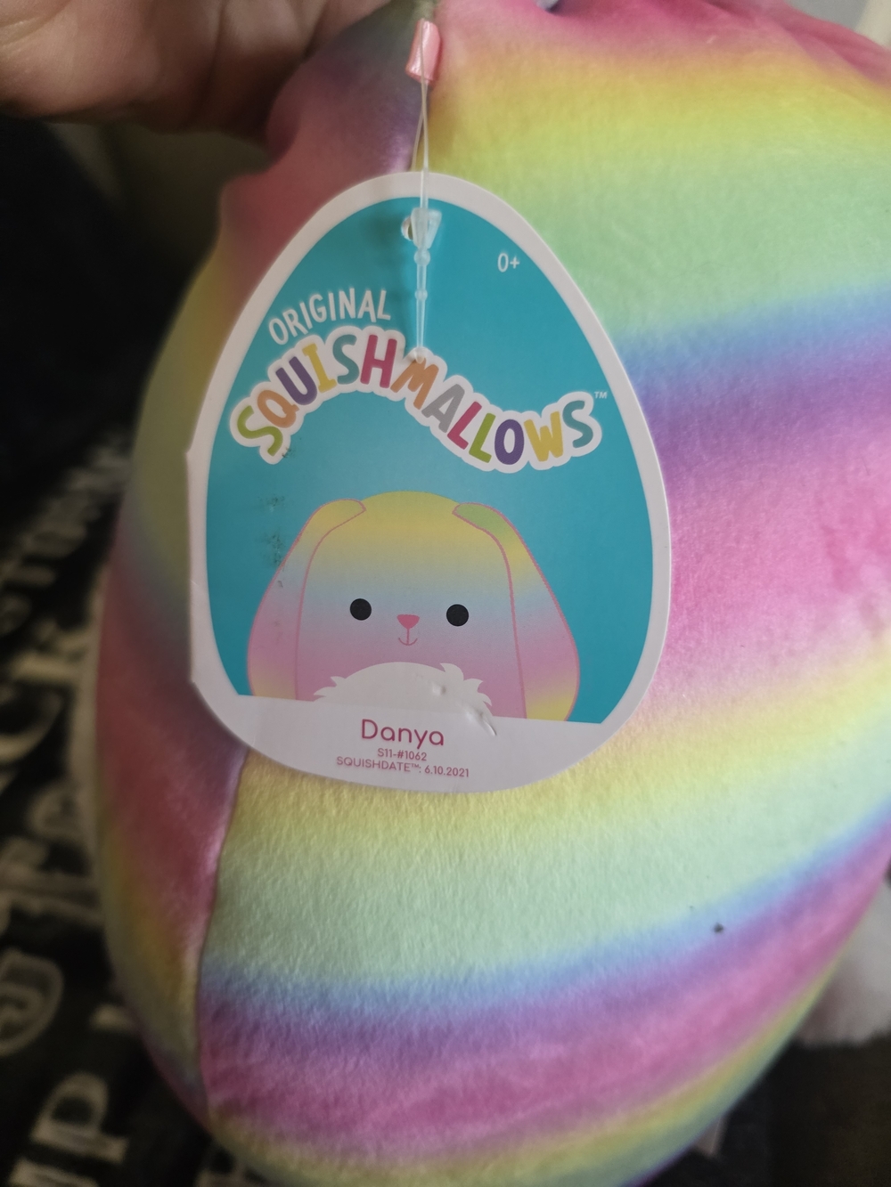 Original Squishmallows Danya Plush - Rainbow Pastel